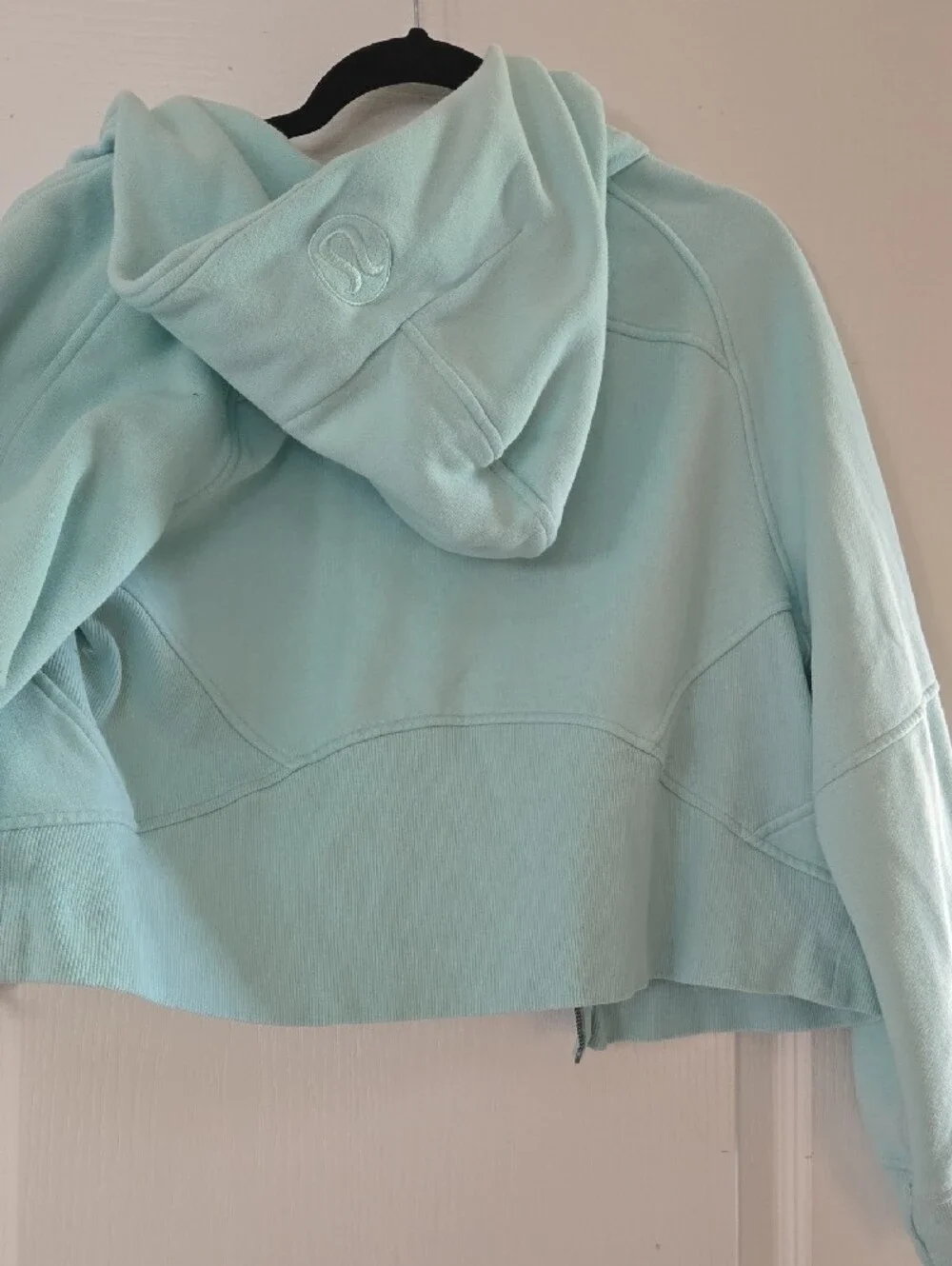 lululemon athletica Mint Blue Zip-Up Hooded Jacket